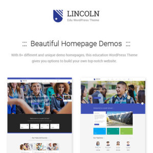 Lincoln - Education Material Design WordPress Theme